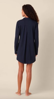 The Cat's Pajamas Women's Midnight Moment Pima Knit Cotton Classic Nightshirt