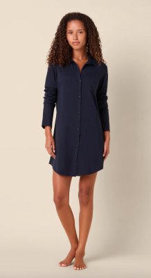 The Cat's Pajamas Women's Midnight Moment Pima Knit Cotton Classic Nightshirt