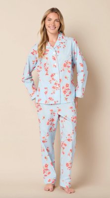 The Cat's Pajamas Women's Rosalie Luxe Pima Cotton Classic Pajama Set