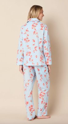 The Cat's Pajamas Women's Rosalie Luxe Pima Cotton Classic Pajama Set