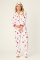 PJ Salvage Let's Get Toasty Classic Flannel Pajama Set in Ivory