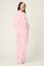PJ Salvage Sweeter Than Sugar Candy Cane Classic Flannel Pajama Set