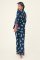 PJ Salvage Bearly Awake Classic Flannel Pajama Set in Navy