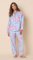 The Cat's Pajamas Women's Ava Flannel Classic Pajama Set in Blue