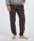 Boxercraft Adult Black/Orange Plaid Flannel Jogger