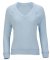 Boxercraft Women's Cuddle V-Neck Lounge Top in Sky Blue