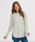 Boxercraft Women's Cuddle Oversized Crew Top in Sage Heather