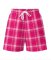 Boxercraft Adult Pink Carnegie Unisex Flannel Plaid Oversized Lounge Short