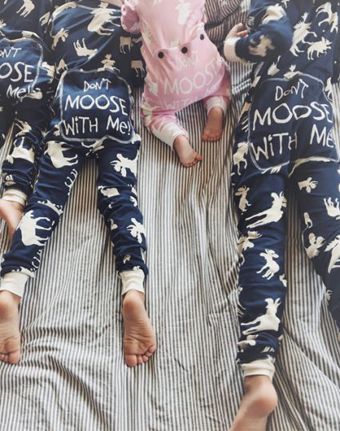 Classic Moose Flapjack Pajamas by Lazy One