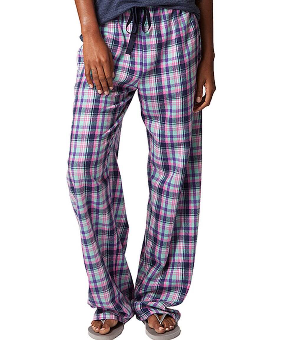 'Malibu Plaid' Unisex Flannel Pajama Pants from Boxercraft