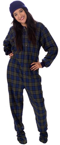 Adult Women Footie Pajamas for a Slumber Party