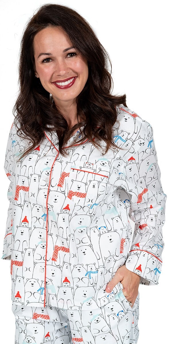 cute bear cotton pajama set 