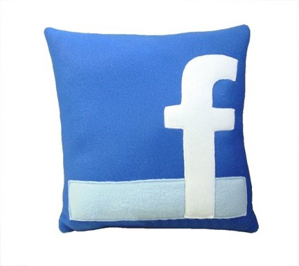 facebook pillow $28