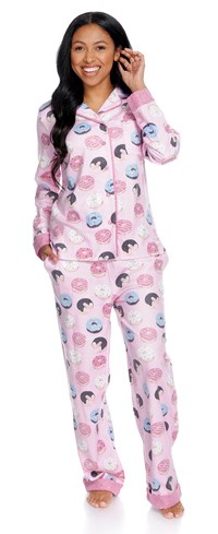 Donuts Flannel Pajama Set by Munki Munki