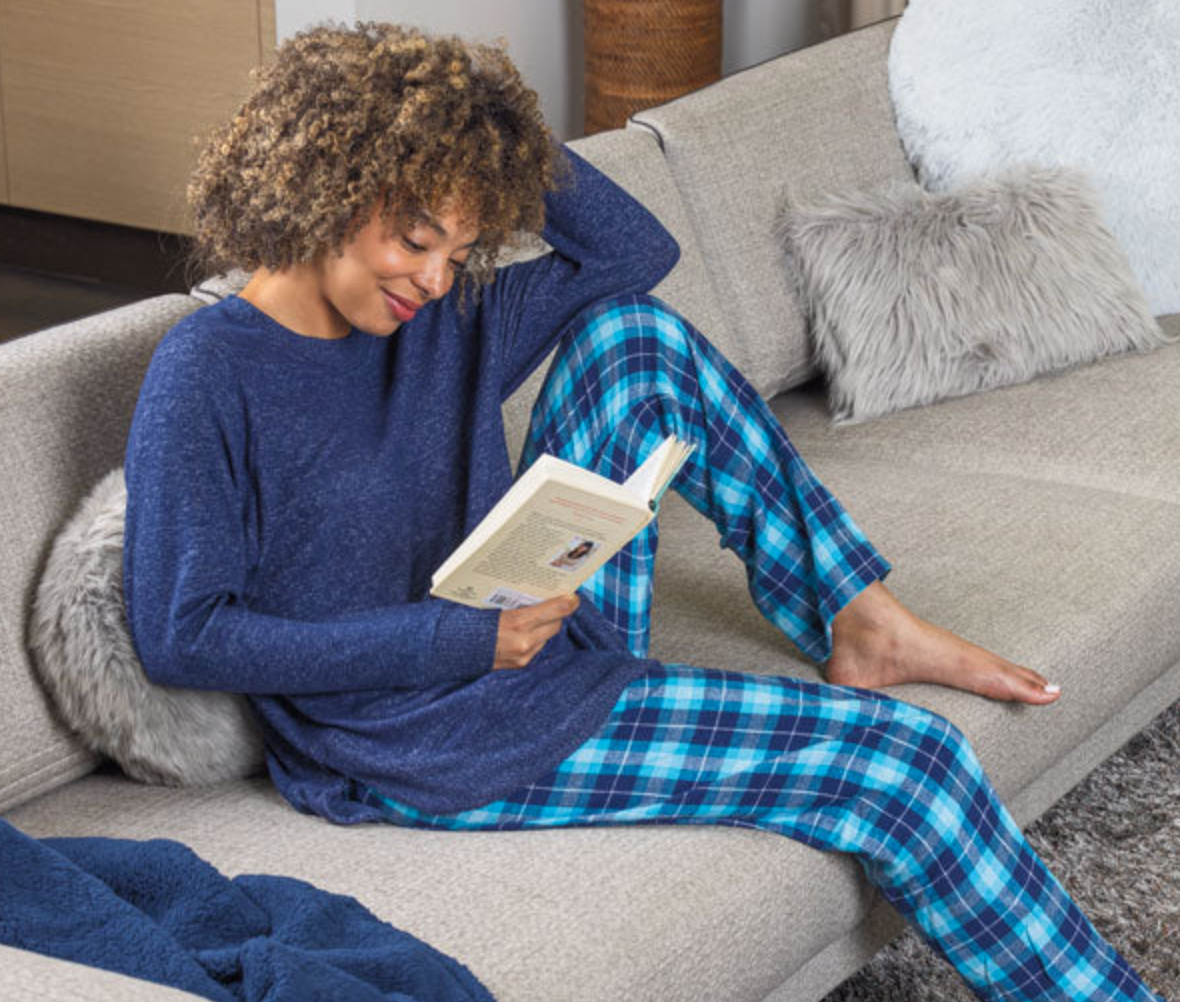 Classic Stripe Men's Pajamas - Charcoal in Men's Cotton Pajamas