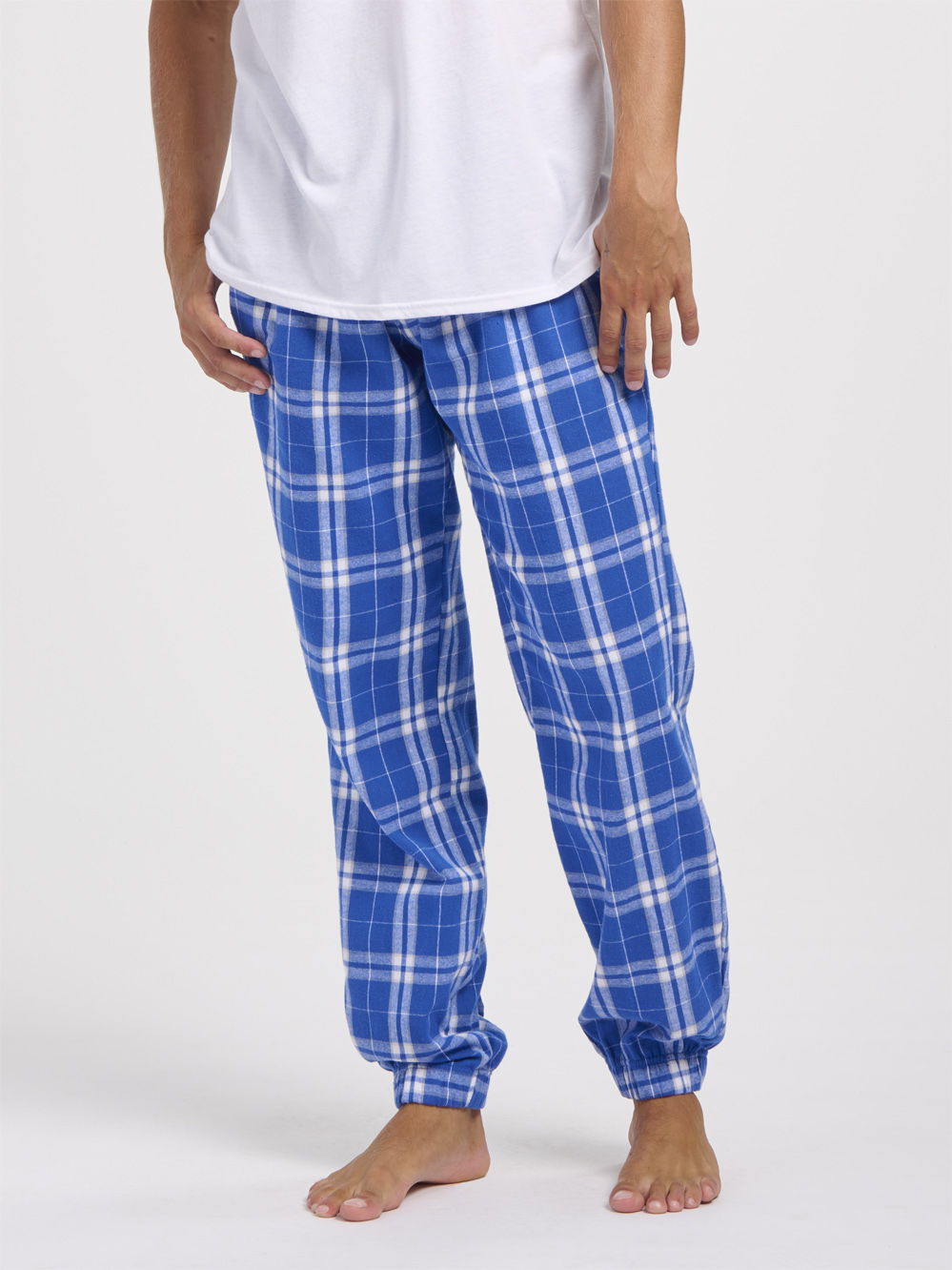 Boxercraft Women's Haley Navy/Silver Plaid Flannel Pajama Pant