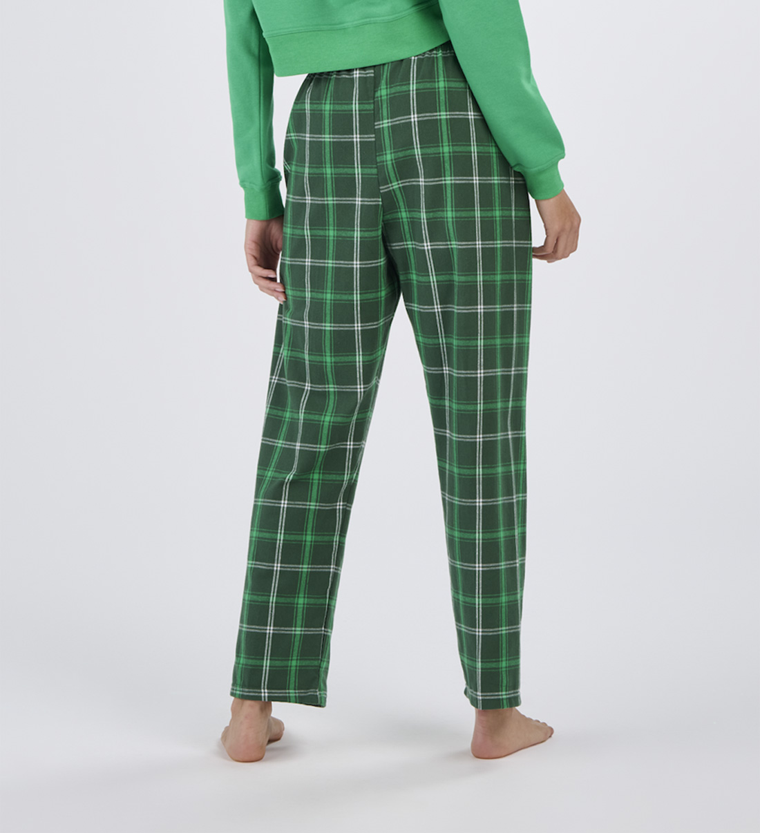 Boxercraft Women's Haley Varsity Green Plaid Flannel Pajama Pant