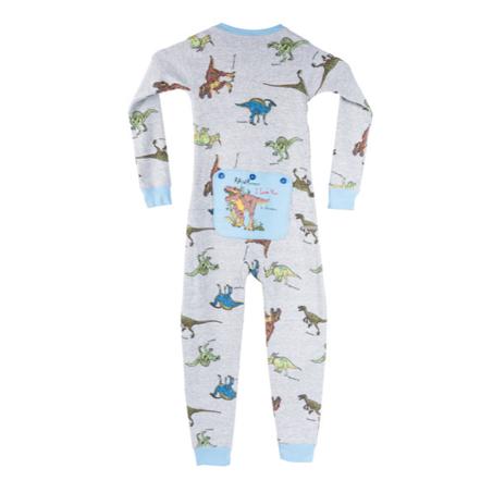 Kids Big Feet Pajamas Stay Cool Union Suit in Red