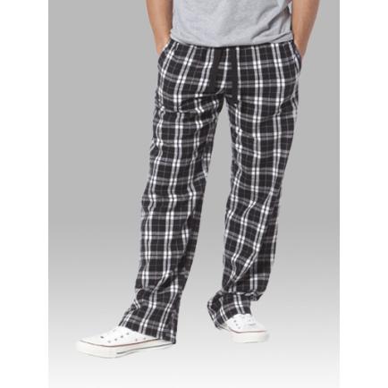 black and grey plaid pants