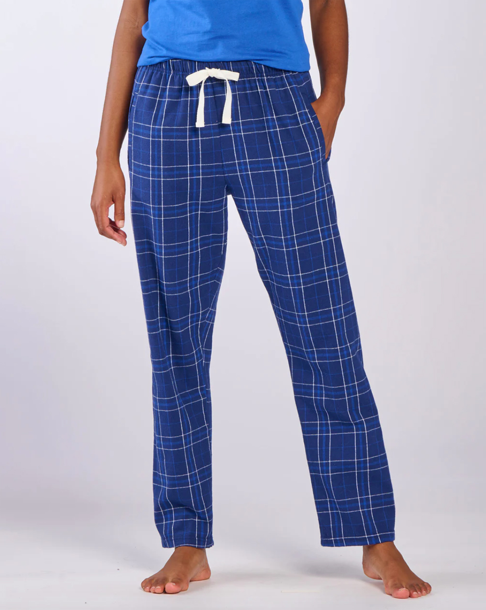 Boxercraft Women's Haley Navy Field Day Plaid Flannel Pajama Pant