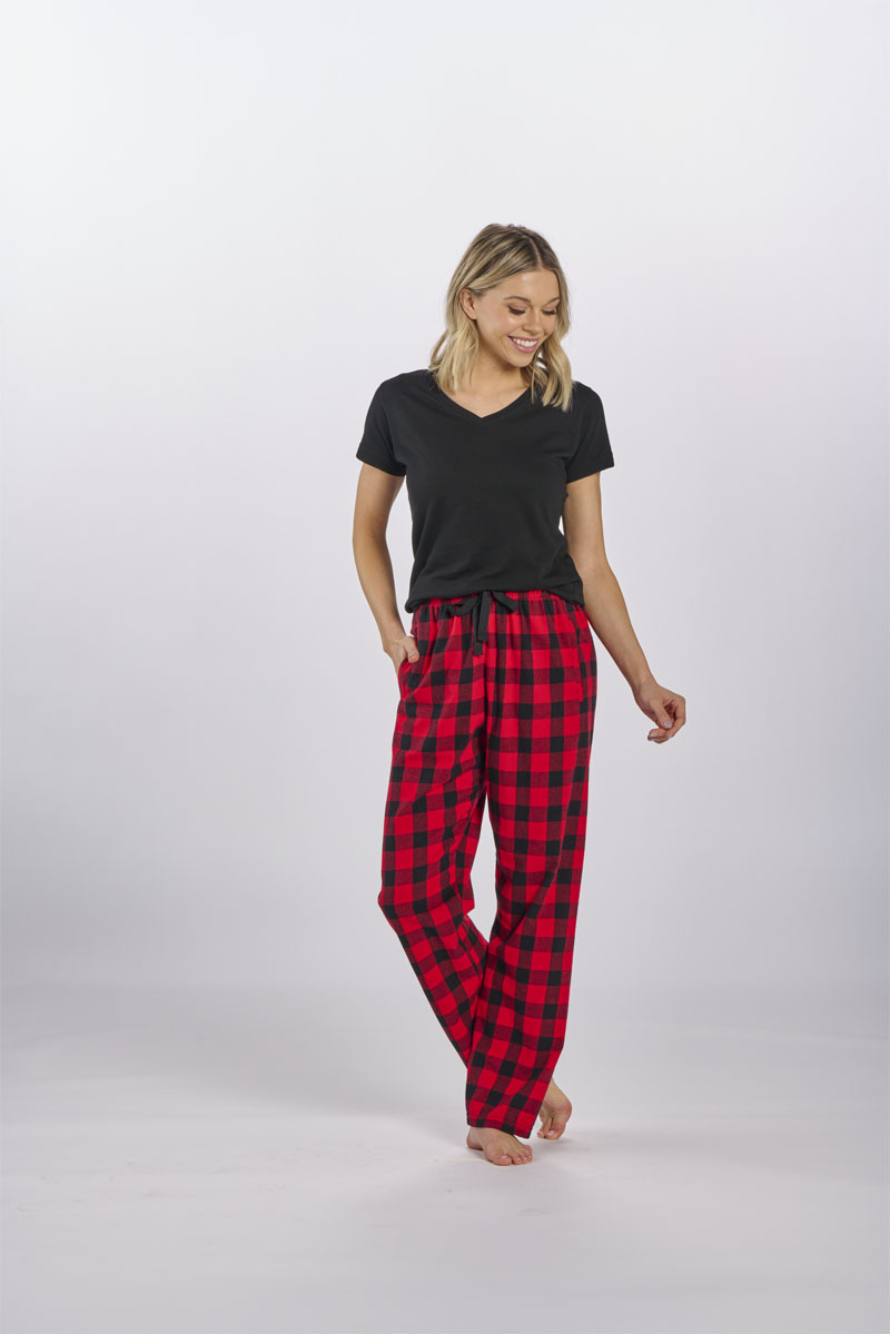 Alimens & Gentle Mens Heavyweight Red Plaid Flannel Pajama Pants 100%  Cotton Sleepwear - Walmart.com