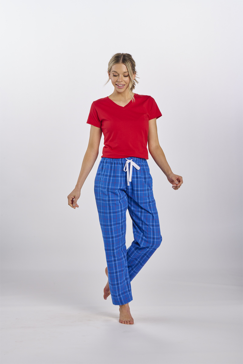 Boxercraft Women's Haley Royal Field Day Plaid Flannel Pajama Pant