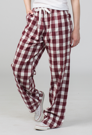 maroon plaid pants