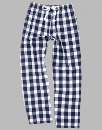 Skelne Udløbet Mål Boxercraft Navy and Natural Buffalo Plaid Unisex Flannel Pajama Pant