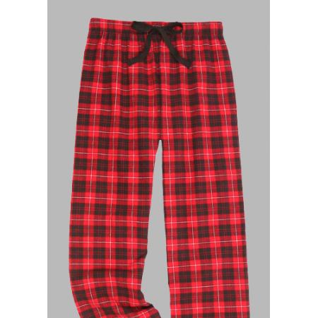 black and red flannel pajama pants