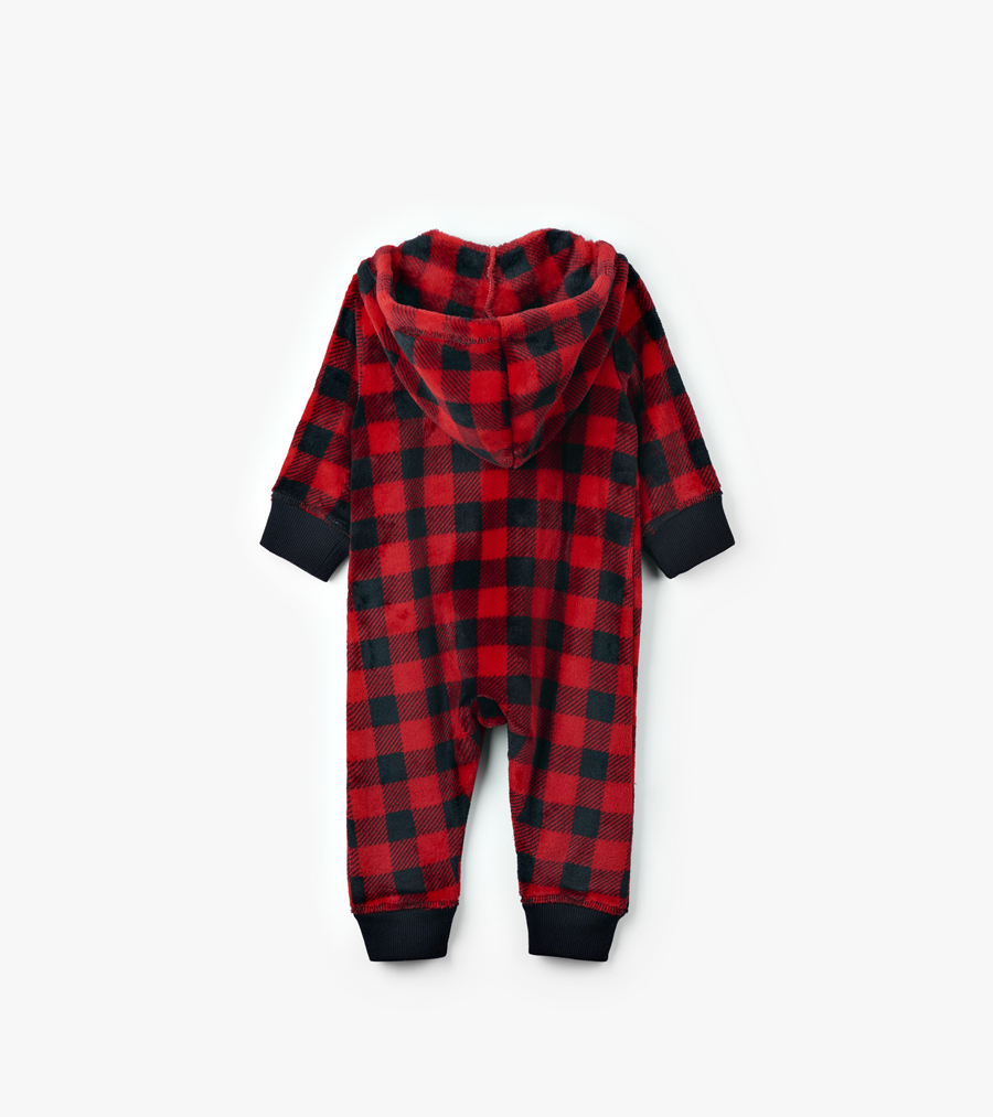 Buffalo Plaid Adult Fleece Robe - Little Blue House US