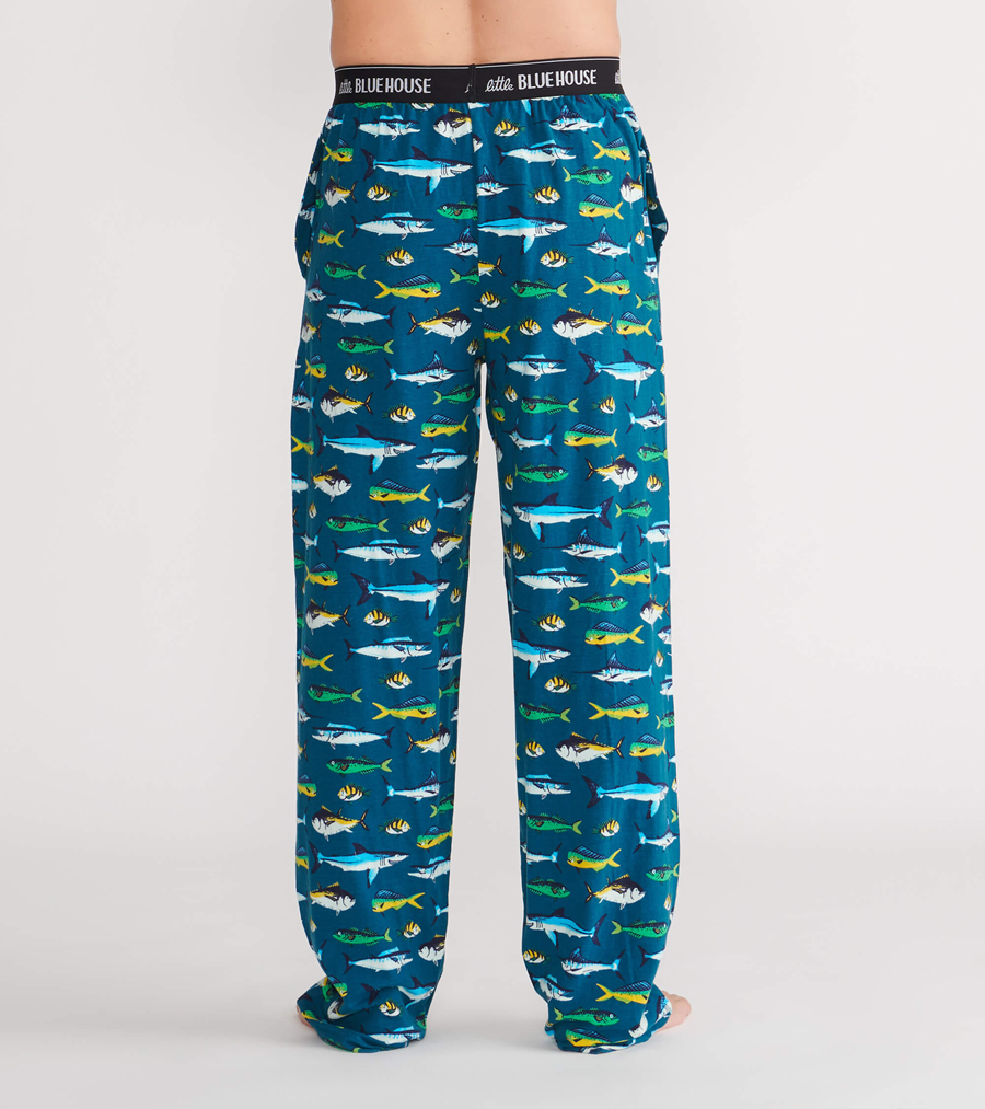 Little Blue House by Hatley Men's Papa Bear Cotton Jersey Pajama Pant