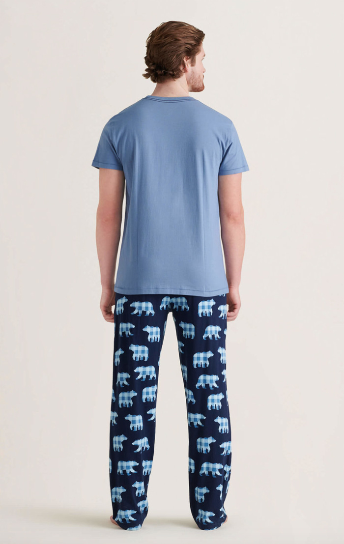 True North Men's Jersey Pajama Pants - Little Blue House US