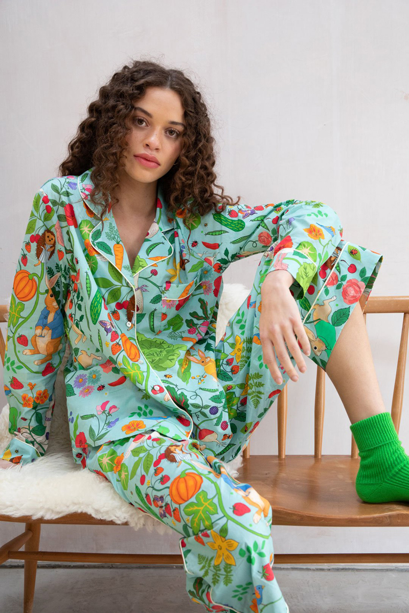 Karen Mabon x PETER RABBIT™ Cotton Lawn Classic Pajama Set