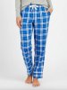 Girls Poly Flannel Cuffed Plaid Pants