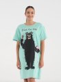 Little Blue House by Hatley Bad Hair Day Cotton Sleepshirt in Ocean Wave