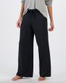 Boxercraft Women's Bamboo Jersey Wide Leg Lounge Pant in Black