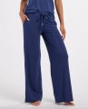 Boxercraft Women's Bamboo Jersey Wide Leg Lounge Pant in Navy
