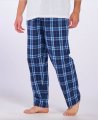 Boxercraft Men's Harley Navy/Colmbia Plaid Flannel Pajama Pant