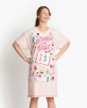 Little Blue House by Hatley Weekend is All Booked Cotton Sleepshirt in Pink