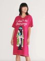 Little Blue House by Hatley I Don't Do Mornings Cotton Sleepshirt in Raspberry