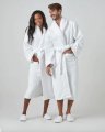 Kashwére Kapua Shawl Collared Robe in White