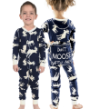 Lazy One Kids Unisex Classic Moose FlapJack in Navy