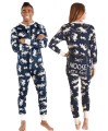 Lazy One Adult Unisex Classic Moose FlapJack in Navy