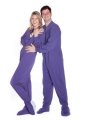 Big Feet Pajamas Adult Purple Jersey Knit One Piece Footy