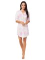 The Cat's Pajamas Women's Emma Rose Pima Knit Cotton Classic Nightshirt