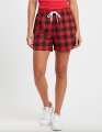 Boxercraft Adult Red/Black Buffalo Plaid Unisex Flannel Plaid Oversized Lounge Short