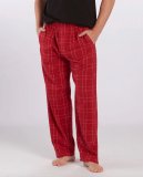 Boxercraft Men's Harley Crimson Field Day Plaid Flannel Pajama Pant