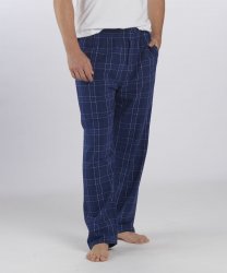 Boxercraft Men's Harley Navy Field Day Plaid Flannel Pajama Pant