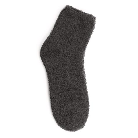 Kashwere Plush Chenille Lounging Sock in Slate