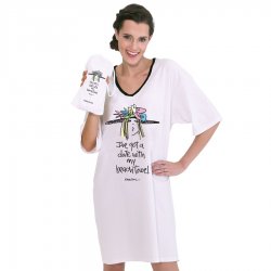 Emerson Street "I've got a date with my beach towel" Cotton Nightshirt in a Bag